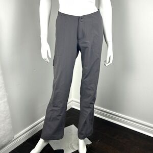 Kathmandu Pants Womens 10 Hiking Outdoor Gray Stretch Zip Cargo Convertible